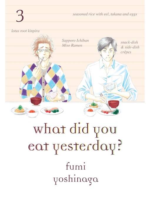 Title details for What Did You Eat Yesterday？, Volume 3 by Fumi Yoshinaga - Wait list